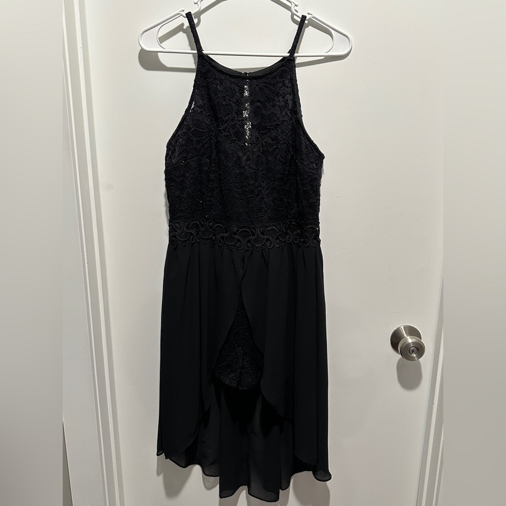 Elegant Black Lace Dress